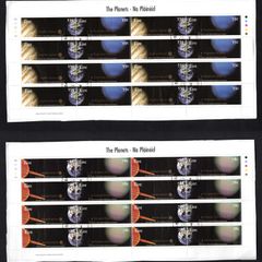2007 Ireland The Planets (Jupiter, Neptune, Saturn & Uranus) Commemorative Stamp Sheetlets Plate 1A1A1A1A1A Fine Used with Dublin cancel of 25th May 2007 (First day of issue)