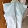 Blue Suede effect waistcoat -100%acrylic fur lining Image 4