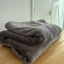 Dunnes Stores Grey Fleexe Blanket Image 3