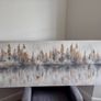 Large Grey & Gold Canvas Print Image 2
