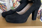 UNISA Suede Leather Court Heels