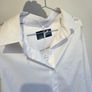 Jane Lushka White Ann Blouse Cropped Cut Out Back Cotton Shirt S Image 9