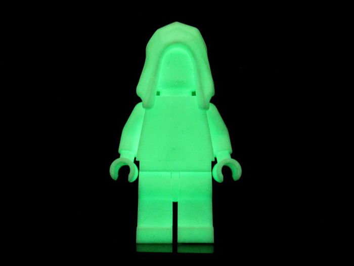 LEGO Hood Minifigure Unreleased Superheroes Prototype Glow In The Dark Colour Monochrome Minifigure Extremely Rare And Hard To Find