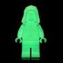 LEGO Hood Minifigure Unreleased Superheroes Prototype Glow In The Dark Colour Monochrome Minifigure Extremely Rare And Hard To Find Image 3