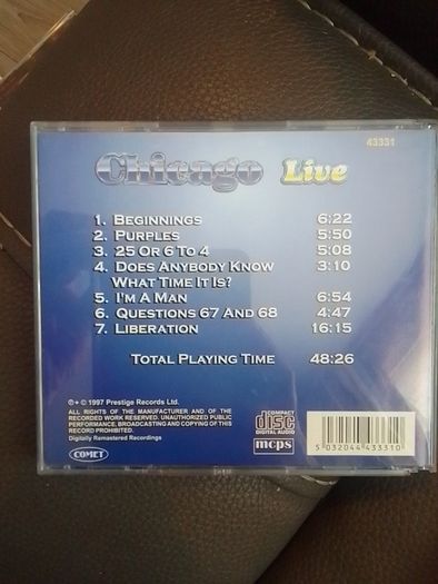 Chicago CD  - Live