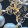 silver necklace with natural pearls Image 5