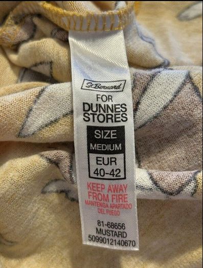 Ladies Mustard Long Sleeved Top from Dunnes Stores UK 12-14 / EU 40-42