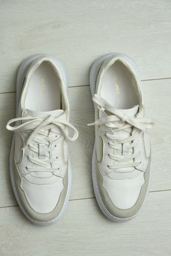 Gant Custly White Suede & Leather Sneakers, Size EU 40 (UK 6.5)