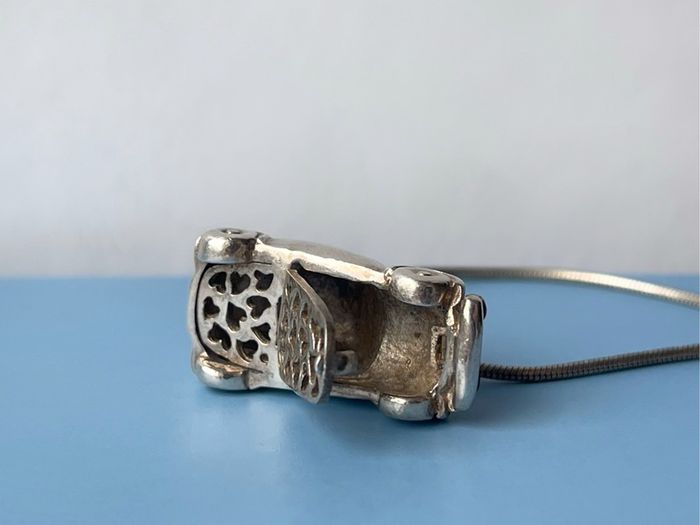 Unusual Sterling Silver Car Pendant