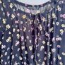 Dunnes Stores Black Floral Dress Size 14/42 - Sheer Sleeves - Knee Length Image 8