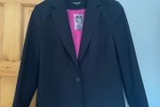 Black blazer pink lining