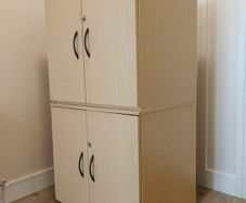2 Sturdy Lockable Storage Cabinets  Excellent Condition