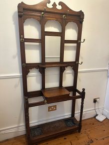 Antique Oak Coat Stand
