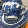 60s Arklow Pottery Willow Pattern cups and saucers x7 Image 3