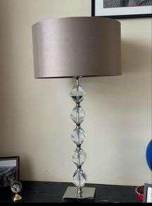 Tall Crystal Table Lamp