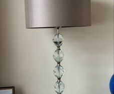 Tall Crystal Table Lamp