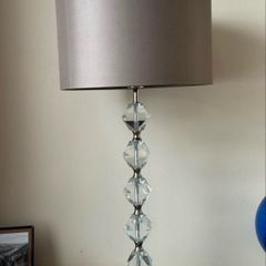 Tall Crystal Table Lamp