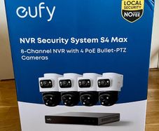 Eufy S4 Max quad CCTV NVR + C31 video Doorbell