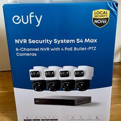 Eufy S4 Max quad CCTV NVR + C31 video Doorbell