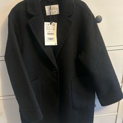 9y Zara black coat BNWT