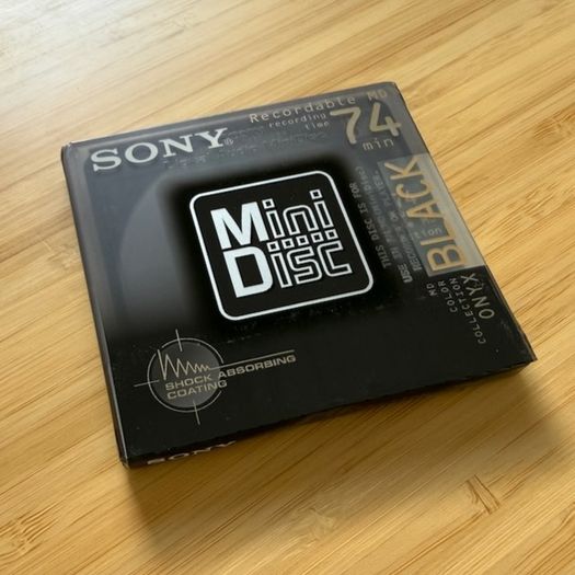New Sony Onyx Black minidiscs - 5 pack