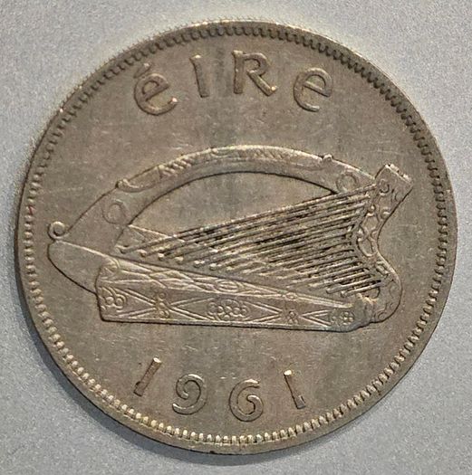 Irish 1961 half crown
