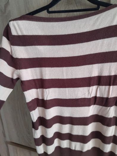 Stripes knittied top fits s m  small l strechy