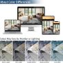 Living Room Rug  Modern Abstract Low Pile Area Carpet Non Slip Washable Mat for Bedroom Hallway Kitchen Laundry  Entryway Utility Beside Sofa Office Blue Gold Image 4