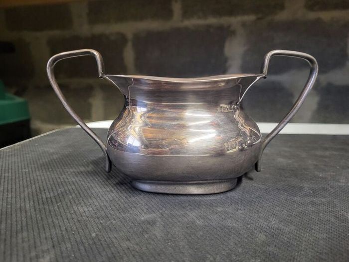 Vintage Silver Plate Tea Set - Teapot, Creamer & Bowl - Sheffield
