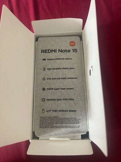 Xiaomi Redmi Note 15 128GB  Black  Excellent Con