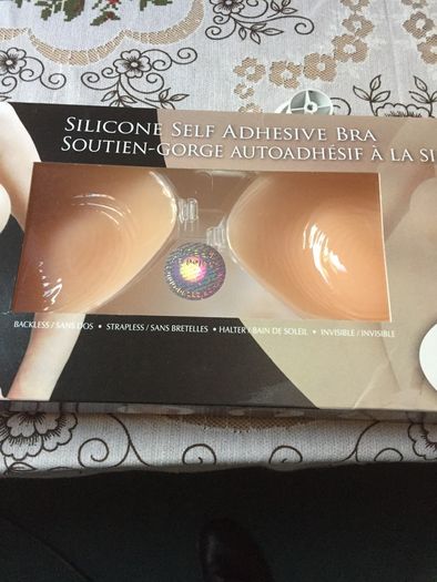 Infinity bra and silicone self adhesive bra