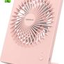 USB Desk Fan, 2000mAh Portable USB Fan 3 Speeds Rechargeable Mini Fan Battery Fan Last 4-16hrs, 180 Degree Adjustable Table Cooling Fan 30dB Silent Fan for Bedroom, Office, Library, Travel (FREE POSTAGE) Image 7