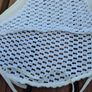 Bershka White Crochet Tie Top, Size UK8 Image 2