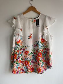 Dorothy Perkins ladies floral sleeveless top size 18 New