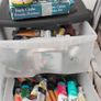 Art supplies and art table chair canvas paint brushs Image 4