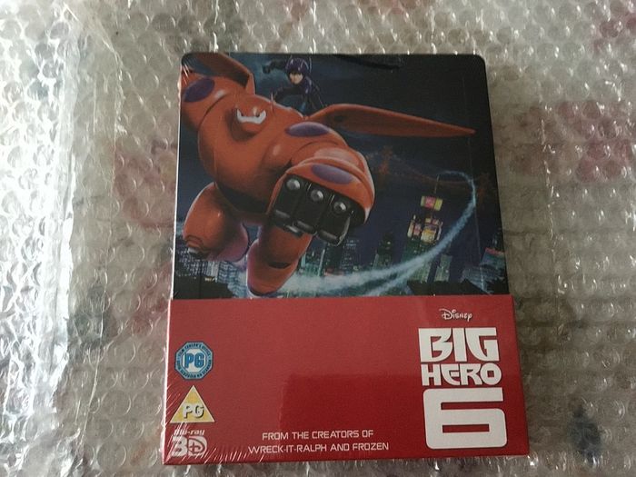 Big Hero 6 3D  Blu  Ray Limited Edition Steelbook.