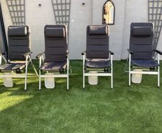 4 garden chairs