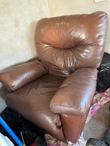 Used Leather Recliner Armchair