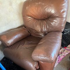 Used Leather Recliner Armchair