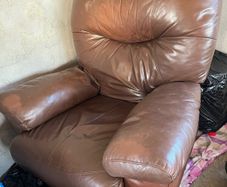 Used Leather Recliner Armchair