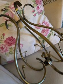 ShabbyChic Chandelier with heavy Droplets