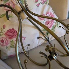 ShabbyChic Chandelier with heavy Droplets