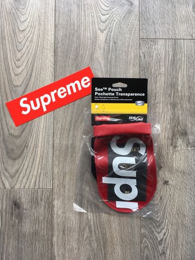 Supreme Sealine See Pouch Red Large SS18