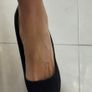 MARYPAZ black nubuck peep toe heels 40 (Fit 7Uk) Image 4