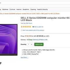Dell 24 inch monitor