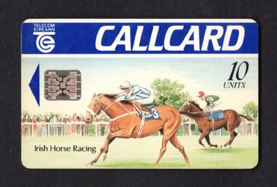 1991 Ireland 10 unit Irish horse Racing (Schlumberger) Call Card Used