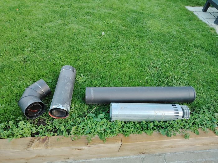 Twin wall gas flue parts Gazco