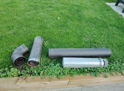 Twin wall gas flue parts Gazco