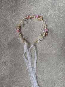 princess flower crystal headpiece