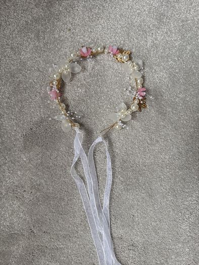 princess flower crystal headpiece